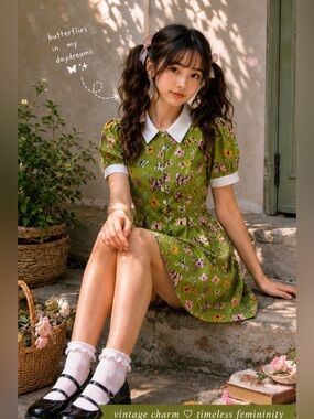Kawaii Butterfly Dress •  Shoujo Manga Heroine • Size 8 Medium • shoujo heroine